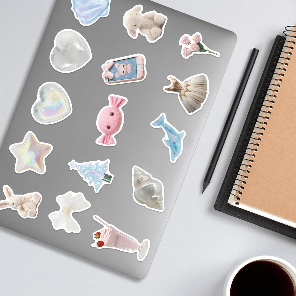 100 Cartoon Gentle Ins Aesthetic Graffiti Stickers DIY Decorative Guitar Notebook Suitcase DIY Waterproof