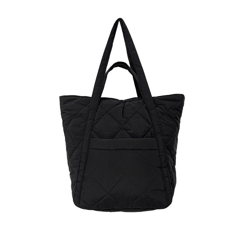 Rauten-Stickgarn Baumwoll-Bekleidungsmaterial Umhängetasche Tasche Damen Großraum-Tragetasche Herbst und Winter Neu Achsel-Rucksack