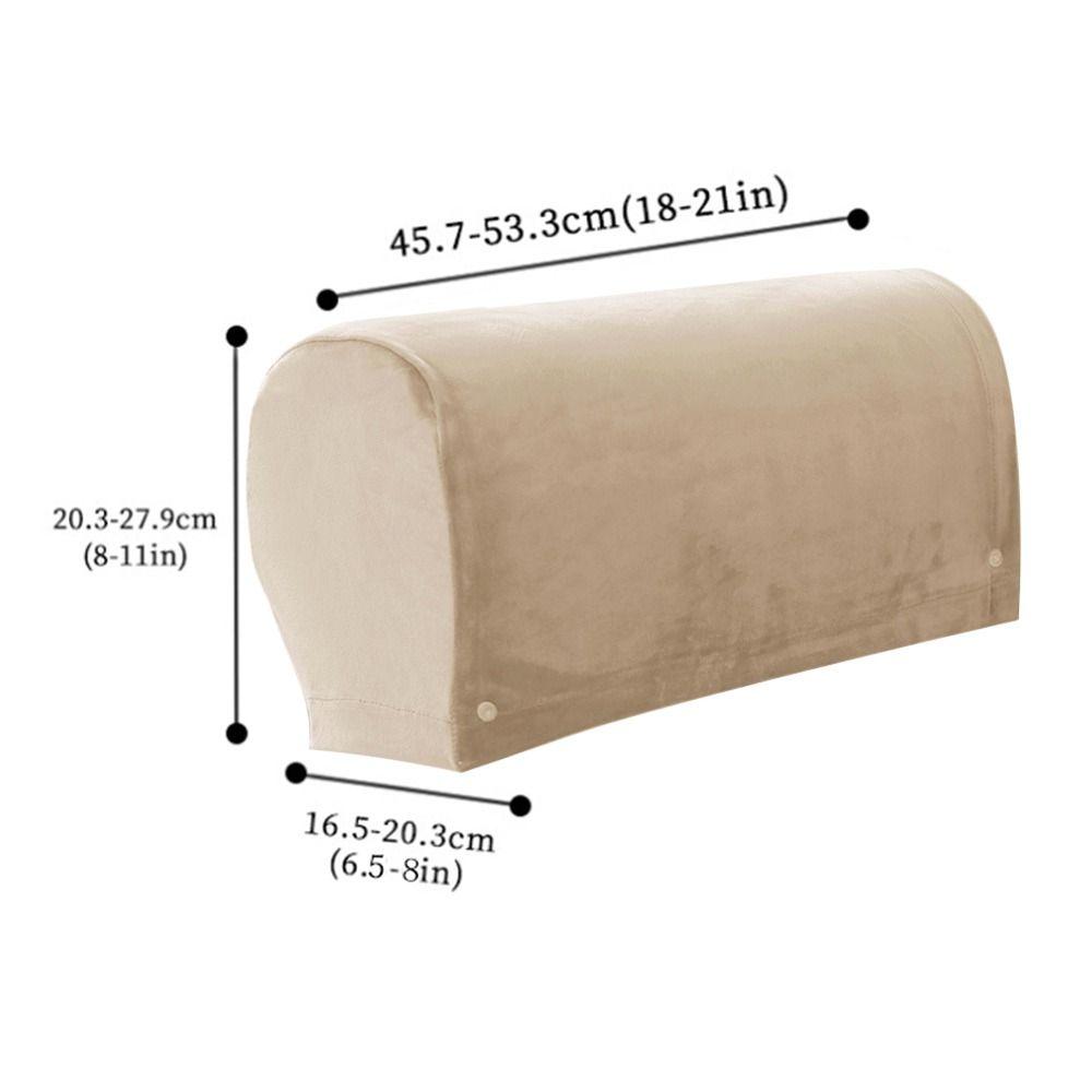Housse de canapé élastique 2 pièces, protection extensible pour accoudoirs de canapé, cadeaux