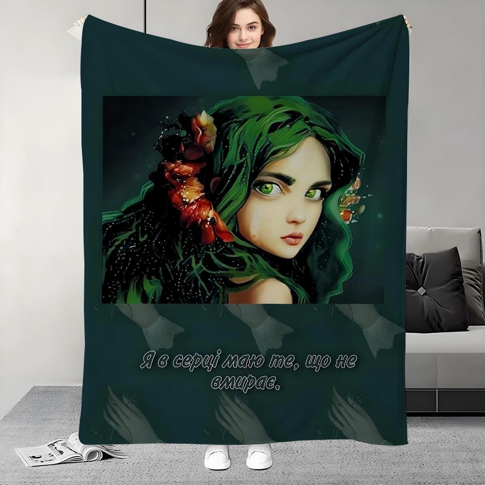 Cartoon Film Mavka The Forest Song Blanket Design Lightweight  For Dorms, Naps, Living Room, Office,Sofa,All-Season