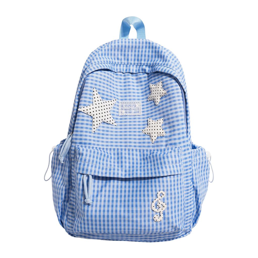 School Bag Refreshing Milky Dreamy Star Backpack Japanese and Korean Artistic Sweet Middle and High School Ladies for Classes and Outings