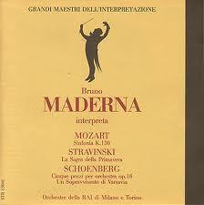 

CD BRUNO MADERNA INTERPRETA WOLFGANG A - Grandi Maestri Dell Interpretazione STR13601 Stradivarius 1988 Italy Classical Used