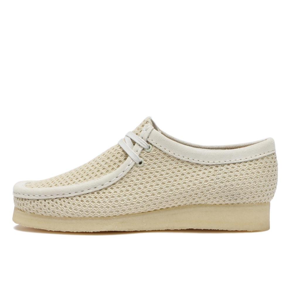 Clarks Wallabee 26175849 Белый Сетка 6(24cm)