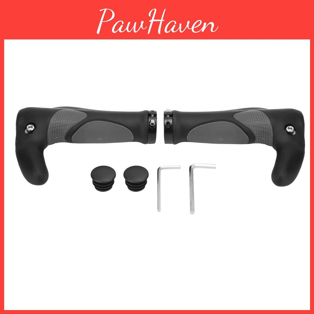 Bike Pair Mountain Handlebar 1 Cover Nonslip Handle Grip Bar Rubber Horn Bicycle Grips