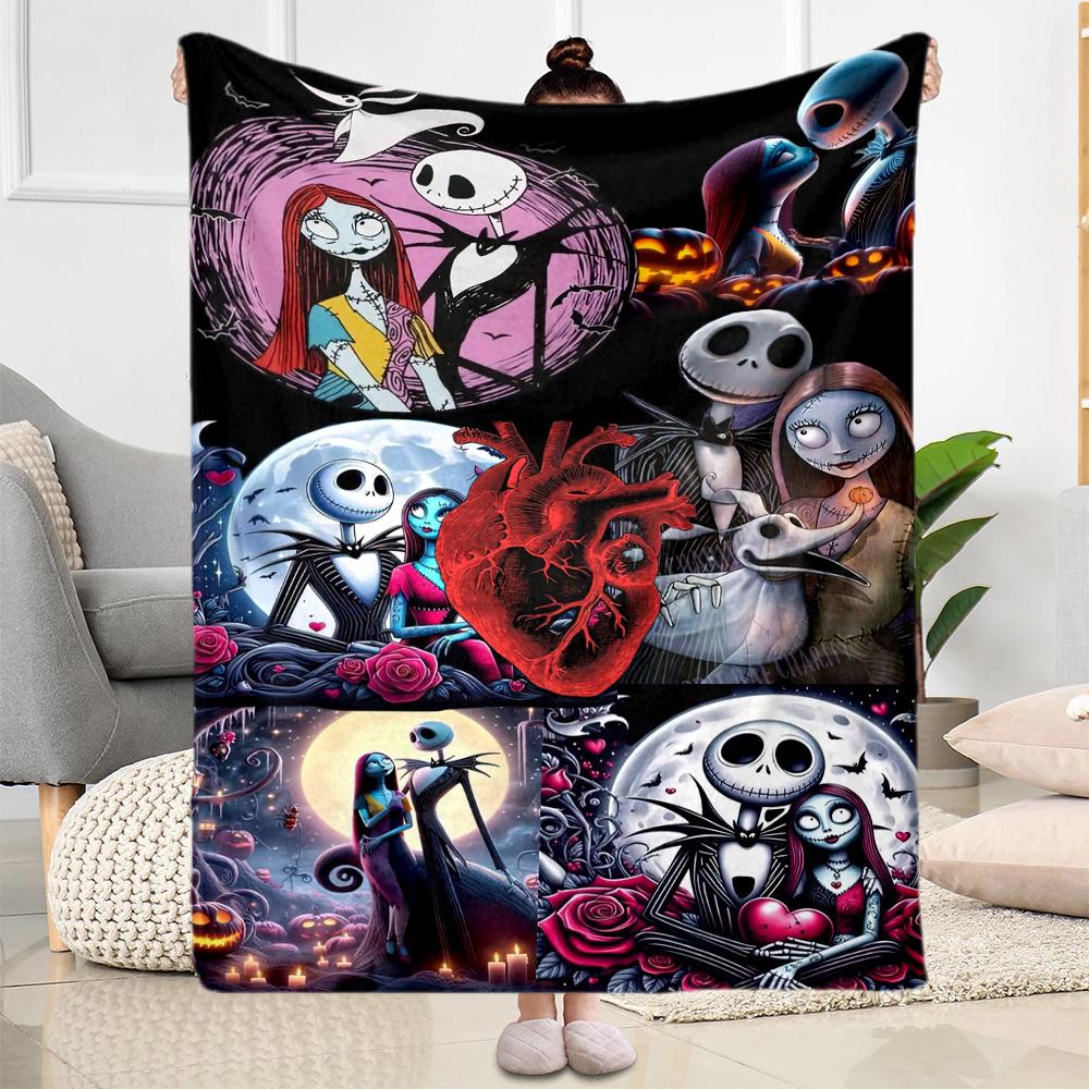 Christmas Nightmare Blanket Soft Warm Cozy Suitable for Couch Sofa Picnics for All Occasions Warmthful Decor Ideal Gift For Birthday Valentine'S Day