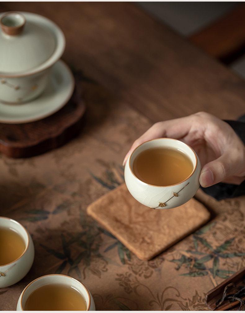 2026 Kintsugi Ru Kiln Tea Set: Luxury Teapot & Teacups for Home