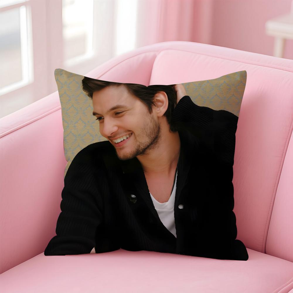 Cool B-Ben Barnes Cushion Cover Linen Pillowcase Cover Soft Decor For Sofa Home Room