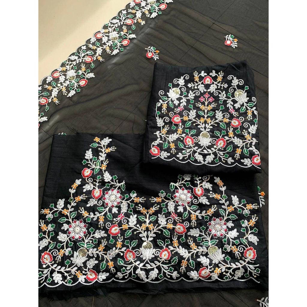 Timeless Grace Georgette Designer Saree  |Party Wear Soft Georgette Saree – soft, flowy & perfectly elegant for every special moment |
