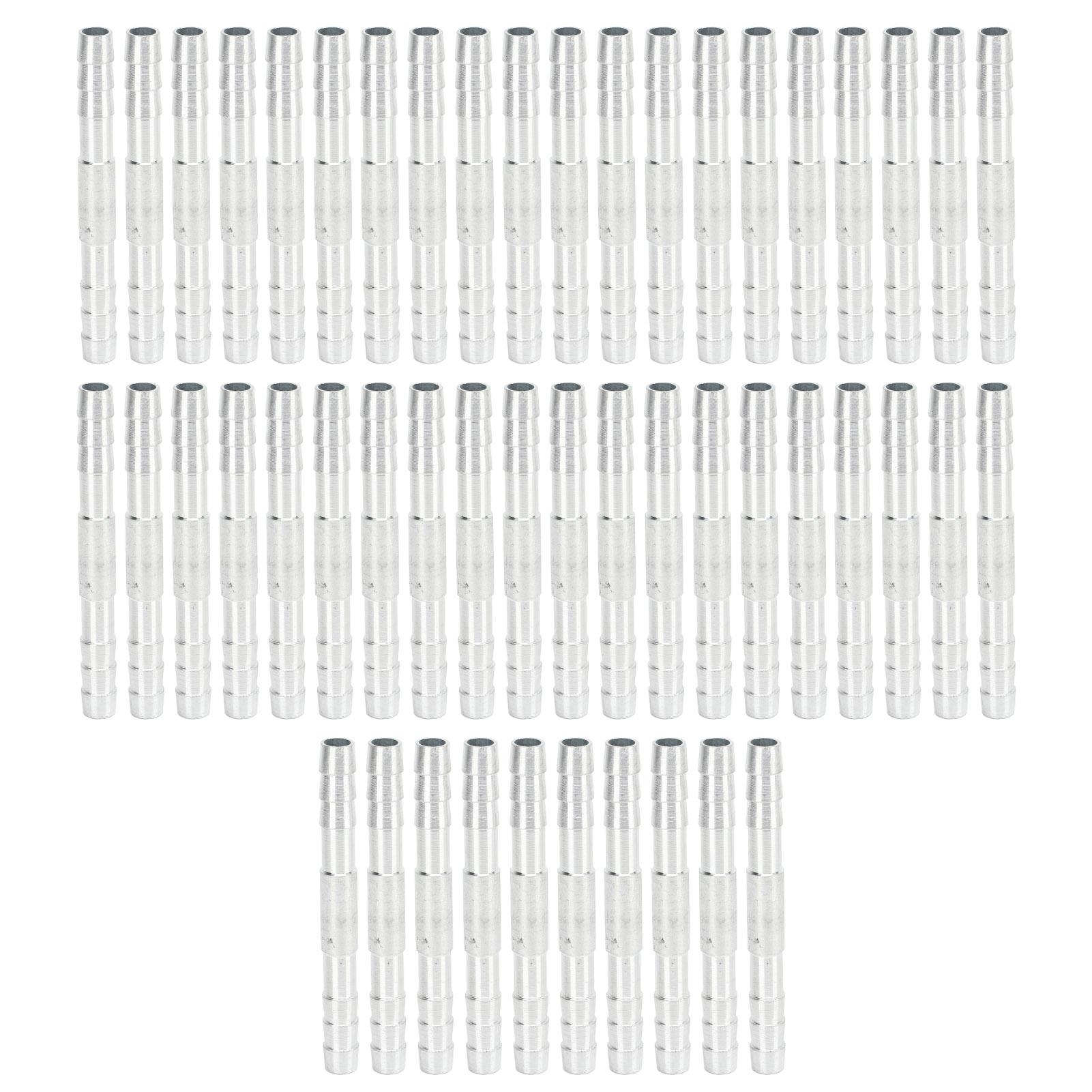 

50pcs Air Conditioning Hose Barb Fitting Aluminum Universal High Strength Refrigerant Hose Barb Connector 3-Point