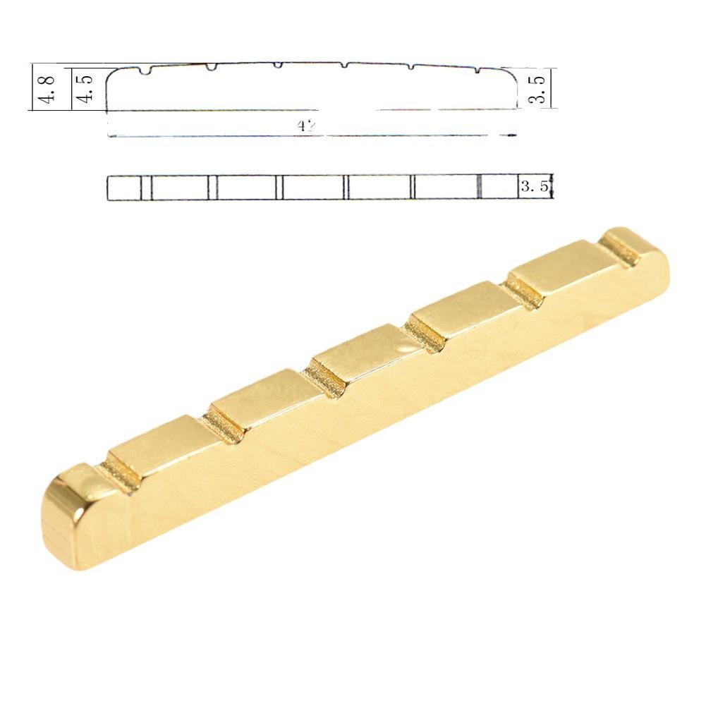 Electric Guitar Brass Nut Metal Nut Copper Nut At The Front of The Bridge Nut for A 6-String Electric Guitar