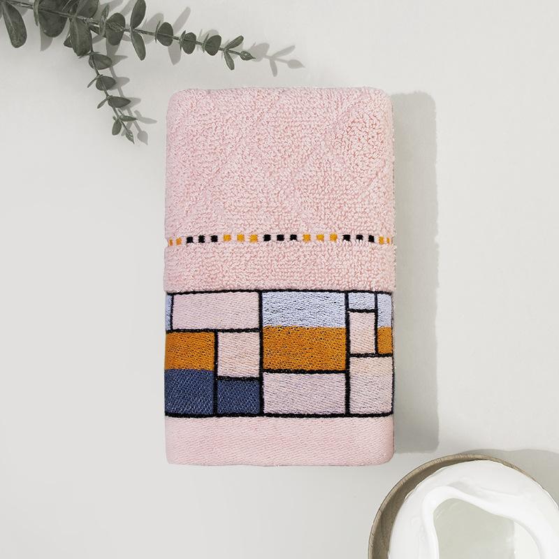 1 PC Cotton Towel Soft Absorbent Thickened Household Polyester Cotton Face Towel Cotton Towel Comfortable Textile Towels for The Home