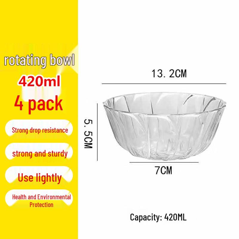 

Zhòngrán 13cm PC Acrylic Rotating Salad Bowl
