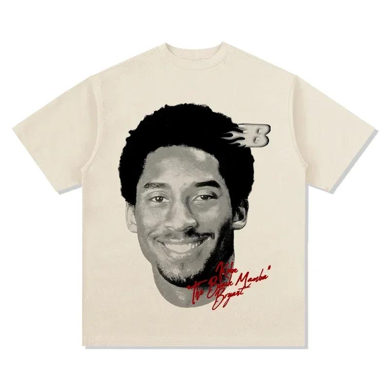 ZX TEE NBA star portrait short sleeved T-shirt  Printed Short Sleeve T-shirt Men Distress American Women Tshirt 2025