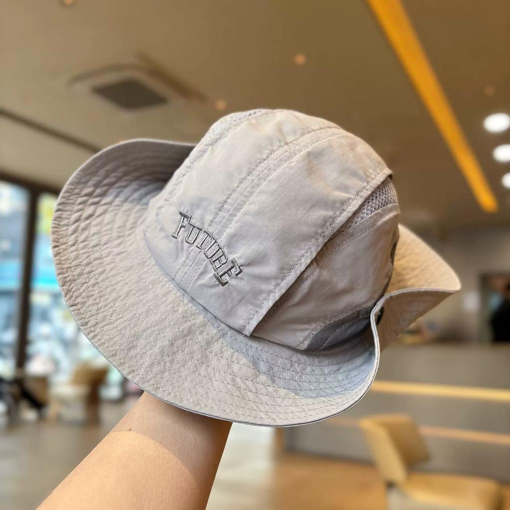 Kids Quick-Dry Outdoor Sun Hat, Korean Style Breathable Hiking Camping Cap UV Protection for Toddler Boys Girls