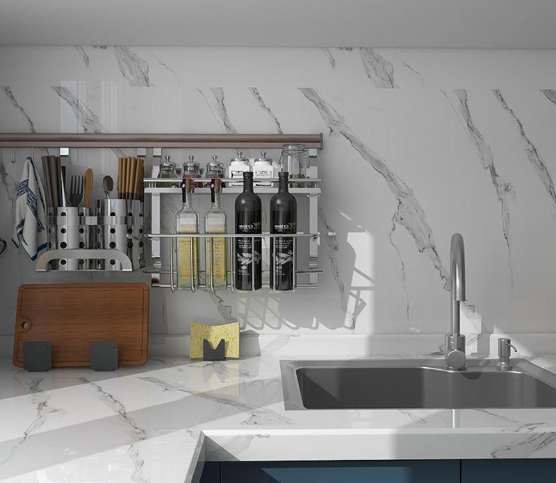 Self Adhesive Marble Vinyl Wallpaper for Kitchen Bathroom Livingroom Home Decoration Waterproof Wall Stickers Films 60x200cm