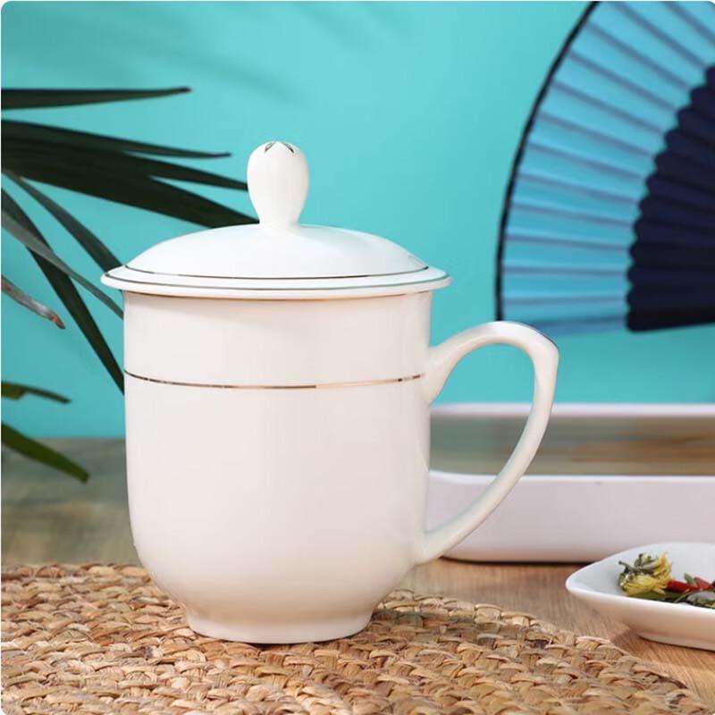 Tang Hui Gold Rim Ceramic Tea Cup