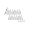 12 Pieces Craft Foam Cones Accessories Decors White Supplies for Activities DIY Art Projects Wedding