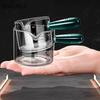 KEMORWLA 1PC Glass Espresso Glasses 60/125ml Clear Scale Measuring Cup With Handle Milk Jug Coffee Cups Home Barista Accessories