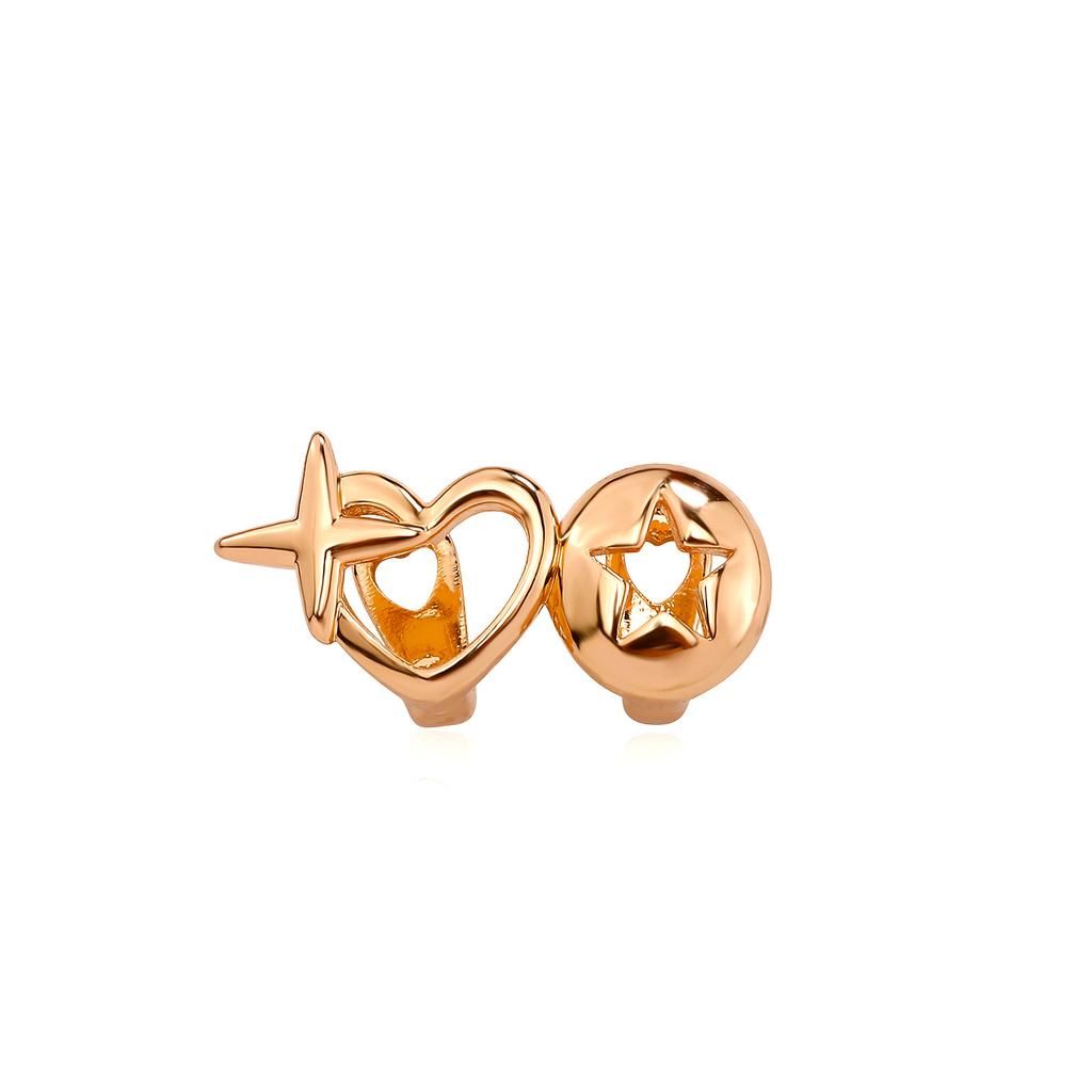 Hip-Hop Star Braces Hollow Smooth Electroplated Braces Gold Teeth Christmas Personalized Teeth Accessories