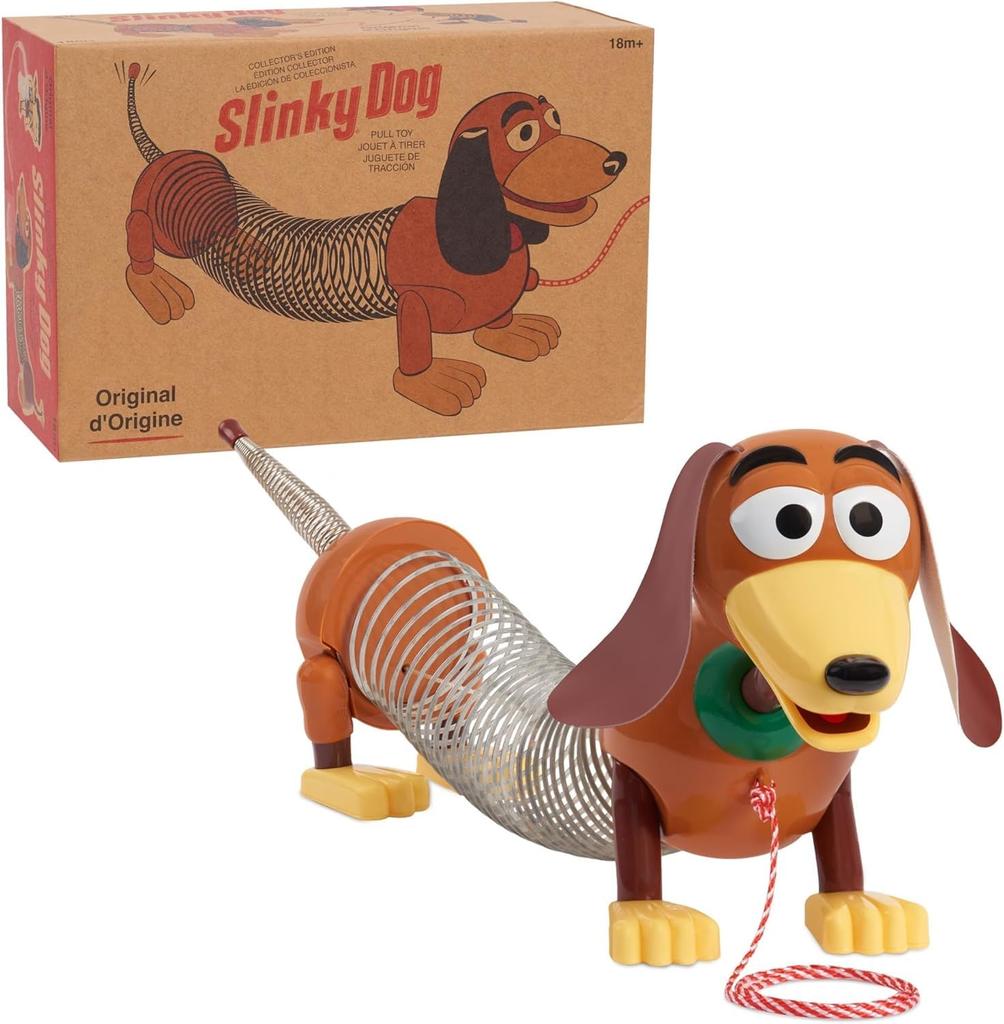 Disney Pixar Toy Story Slinky Dog Pull Toy Retro Packaging RETRO SLINKY DOG PULL TOY Movie Toy Goods [Used]