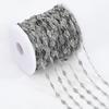 No Fade 1meter Stainless Steel Thin Flat Link Chain Gold&Silver Color Chain for DIY Necklaces Bracelet Jewelry Making Wholesale