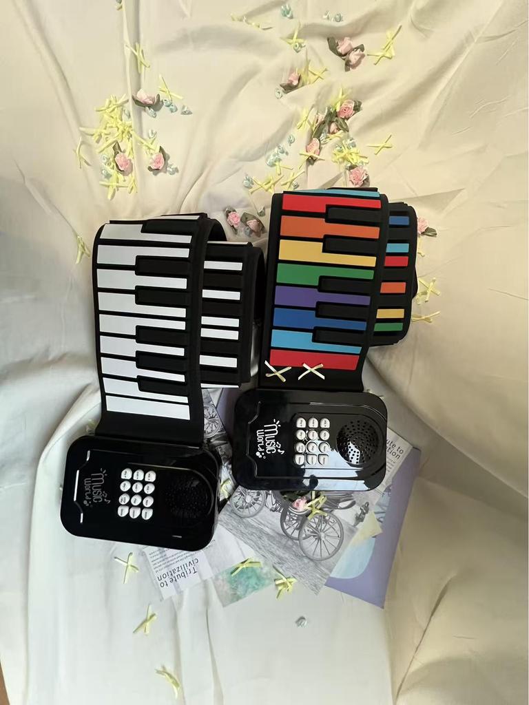49-Key Folding Silicone Hand-Rolled Piano for Kindergarten Students