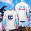 25-26 Frühling und Herbst Motocross Langarmshirts, Bunte Motocross Motorräder, 3D Gedruckte T-Shirts, Motocross Team T-Shirts