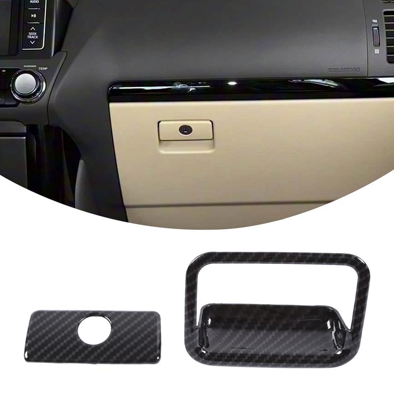 

Для Toyota Land Cruiser Prado FJ150 150 2010-2019 ABS Углеродное волокно Ручка Двери Автомобиля Внутренняя Рамка Отделка Наклейка Автоаксессуары
