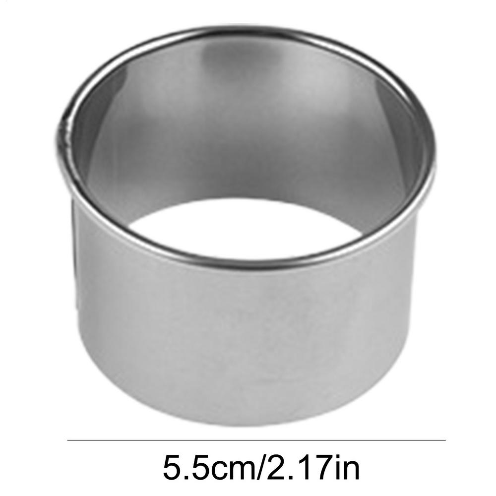 Round Mousse Mold Stainless Steel Reusable Biscuits Cookie Cutter DIY Pastry Baking Circle Ring Mold Baking Tool Bakeware