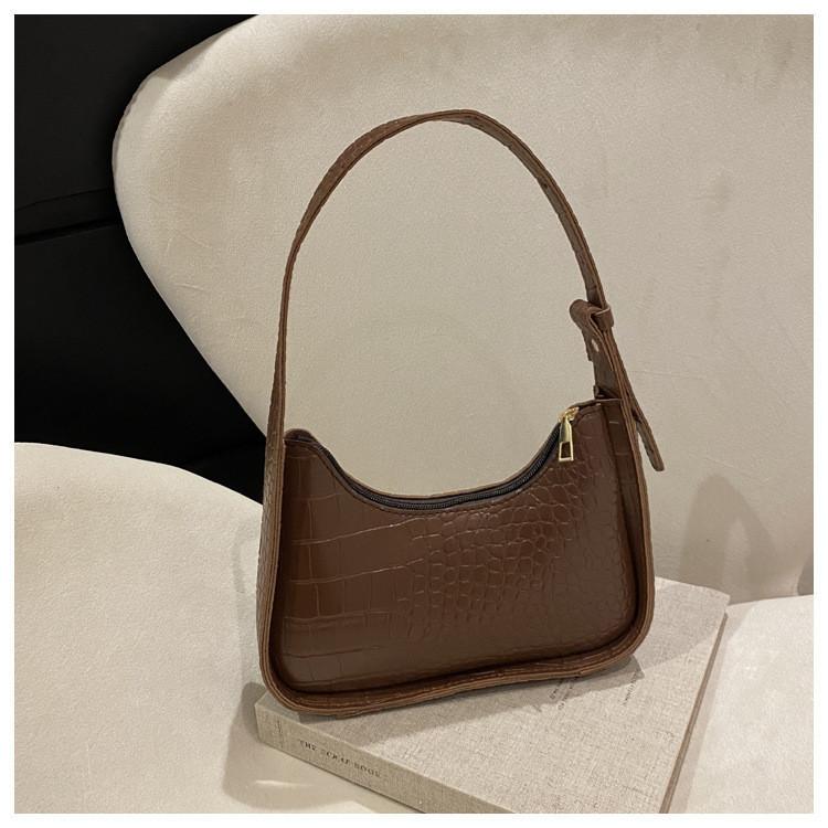 Trendy Korean Style Shoulder Bag For Women 2024 Winter New Stone Pattern