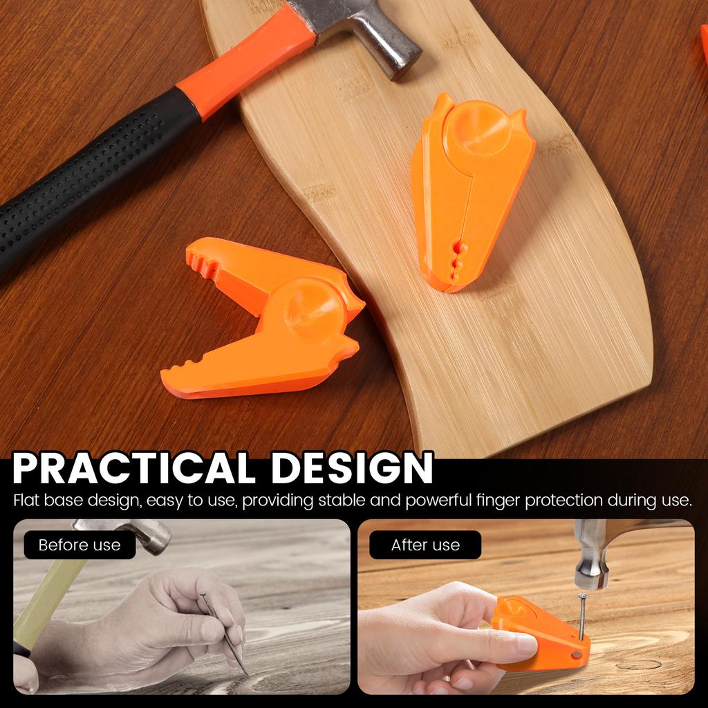 Hammering Nail Guide Holder Finger Protection Tool Small Plastic Safety Device to Prevent Finger Injuries for Woodworking Tools