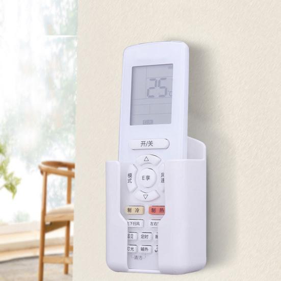 Soporte para control remoto, resistente, extraíble, de color sólido, para uso diario, para pared, suministros para dormitorio