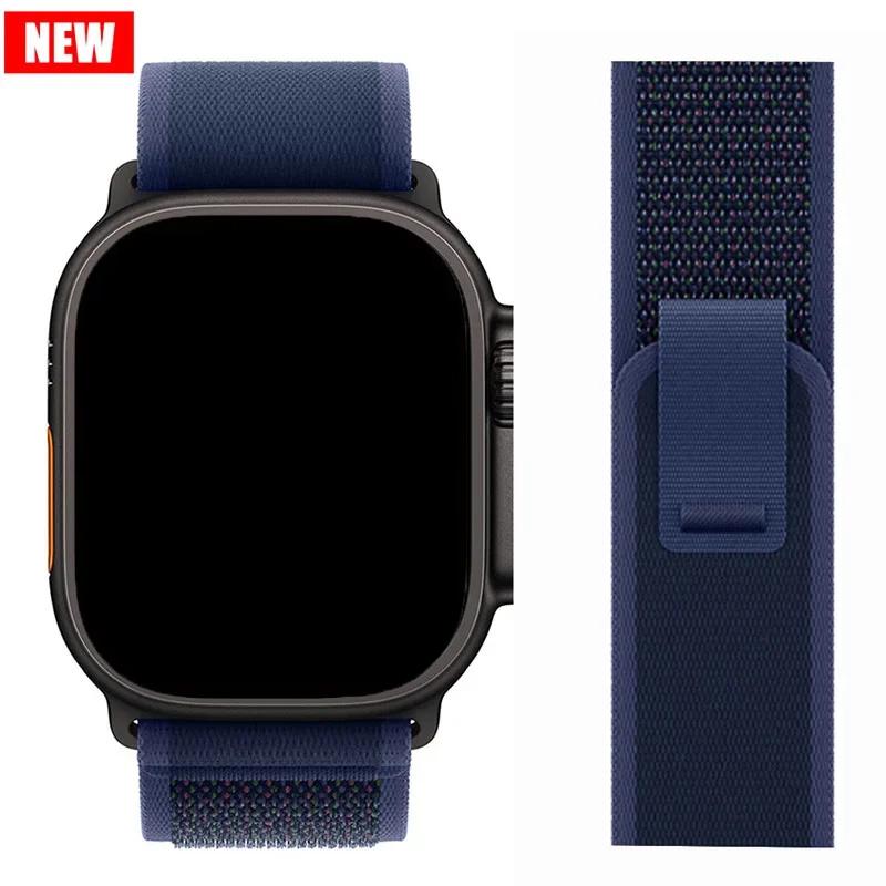 

Нейлоновый ремешок Trail loop Для Watch Ultra 2-3 49мм 45мм 44мм 42мм 46мм 41мм браслет iWatch Серии 11 10 9 8 7 6 5 SE Ремешок 38mm-40mm-41mm