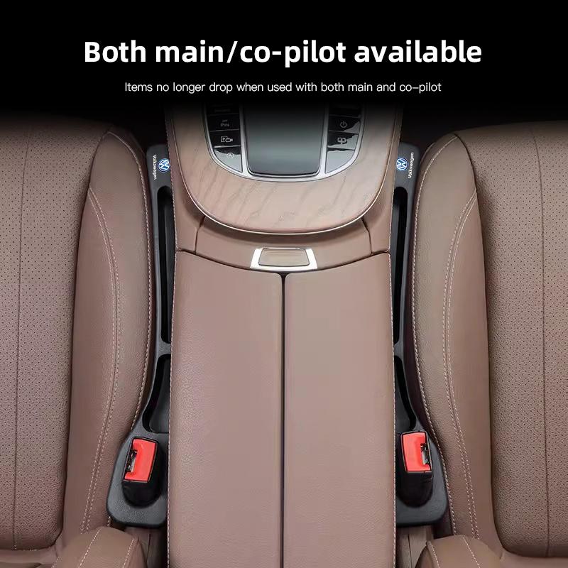 2Pcs Car Seat Gap Filler Strip Leak Proof Storage Accessories For VW GTI Polo Golf MK6 Passat Tiguan Arteon T-ROC Jetta ID.3 CC BCF1