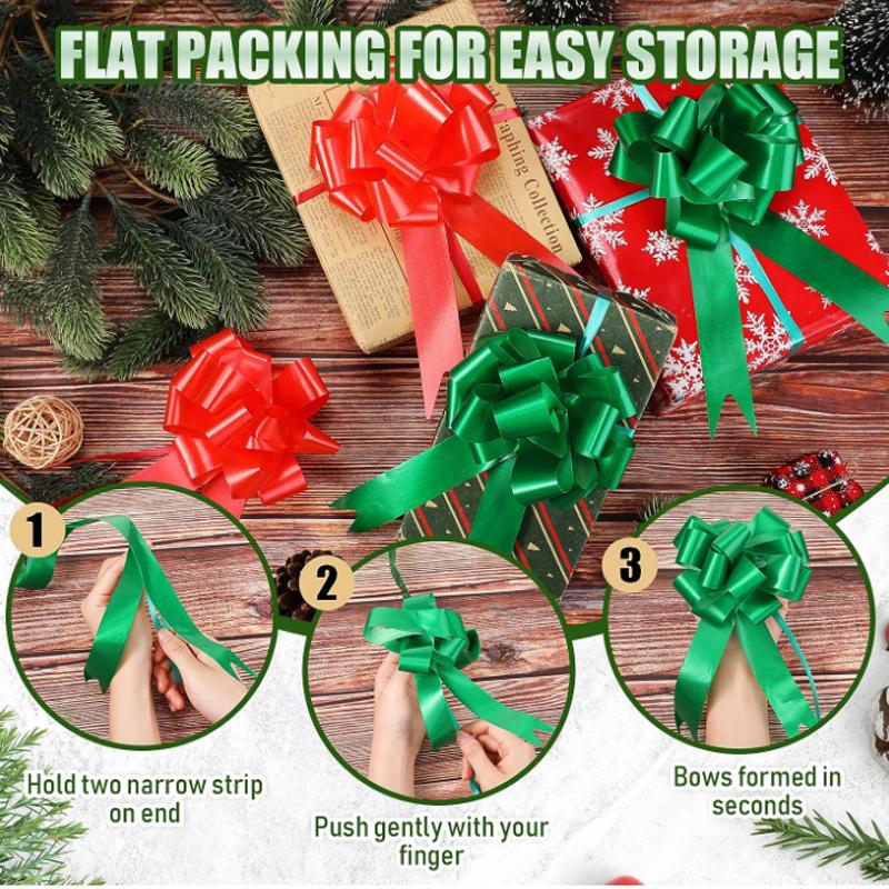 10 sztuk Wiele Kolorów kokardki do ściągania Węzły Prezentowe Wstążki Węzły Prezentowe Ślubne Kokardki do Pakowania Prezentów Urodzinowych Dekoracja Samochodu na Uroczystość