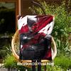 1pc Batman Red Death Mask Outdoor Blanket - Throw Blanket, Soft , Flannel Blankets, Living Room, Travel, Camping-1102071