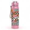 1PC Six Seven Basketball Theme Art 750ml Color Plastic Sports Water Bottle Leakproof Flip Straw Lid Suitable for Sports Office Home Use