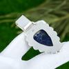 925 Sterling Silver Sodalite Stone Honey Topaz Bezel Elegant Birthday Pendant