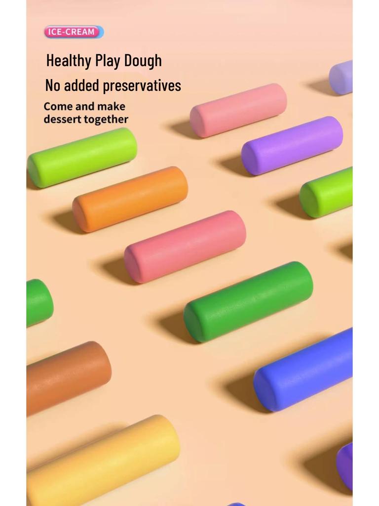 Kids' Ice Cream Clay Popsicle Play Set for Girls Ages 3-6