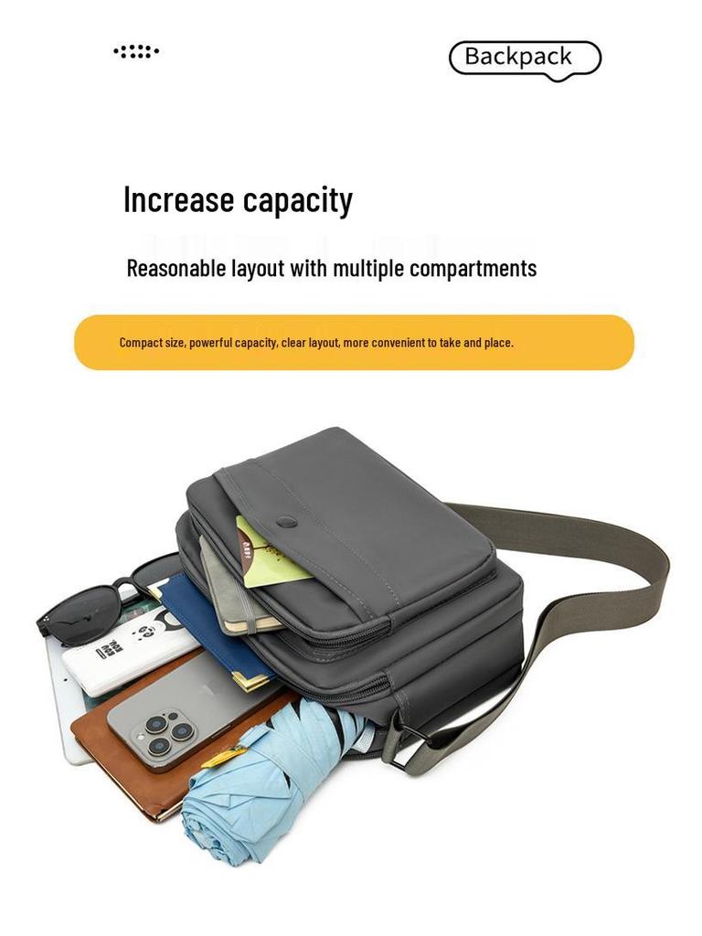 Men's Casual Oxford Cloth Crossbody Backpack for Daily Commute and Sport