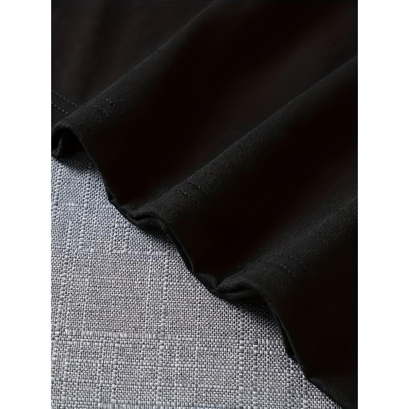 European Sizes Men's "I Eat Cement" Curse Humor T-Shirt with Cat - Funny Swearing Design, Quirky Novelty Gift, Round Neck Short Sleeve Casual Shirt