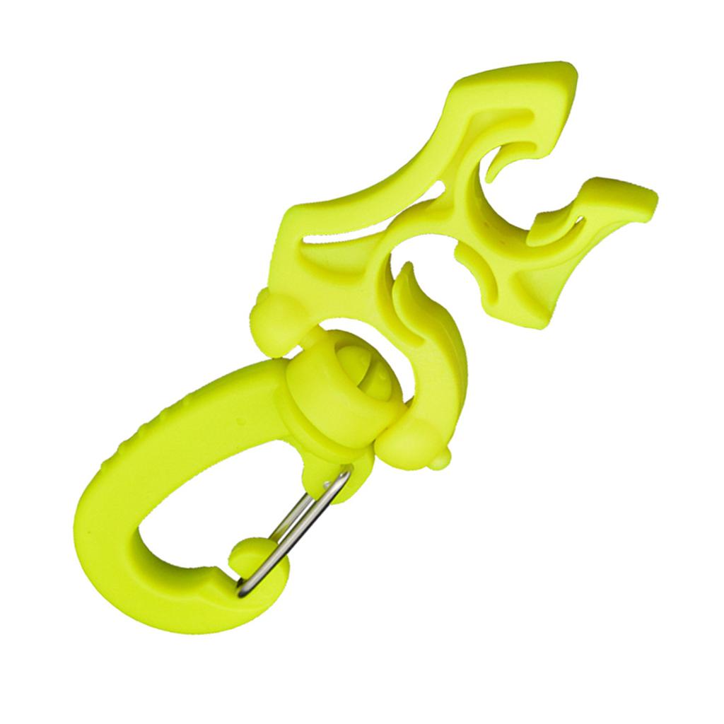 2 Packs Scuba Diving Double BCD Regulator Hose Holder with Clip Suit for Low High Pressure Hoses Regulators Gauges