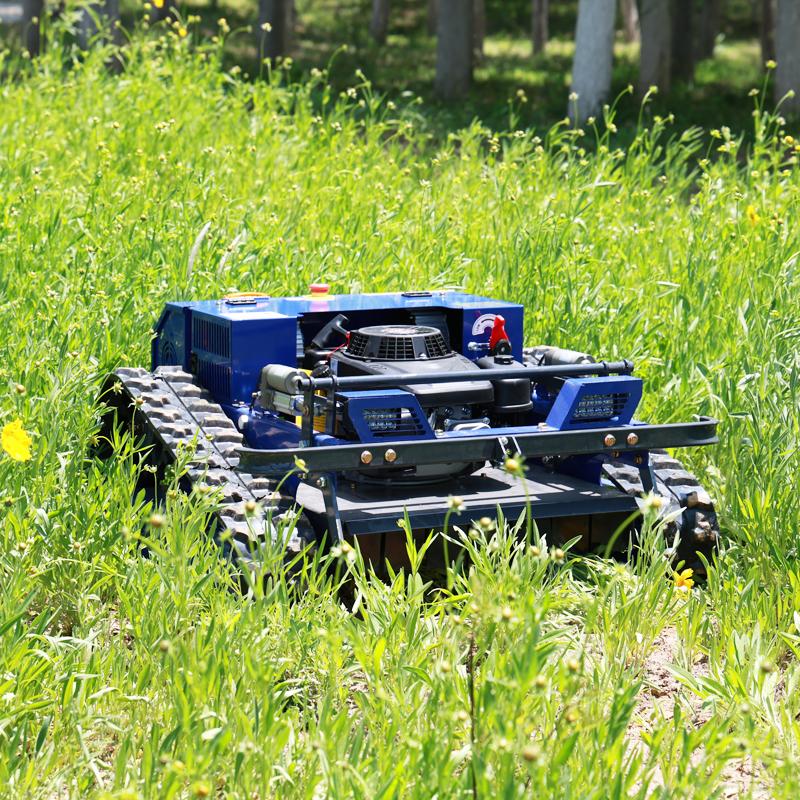 CE EPA Crawler Remote Control Lawn Mower Powerful Mini Engine Garden Slope Grass Mower Robot