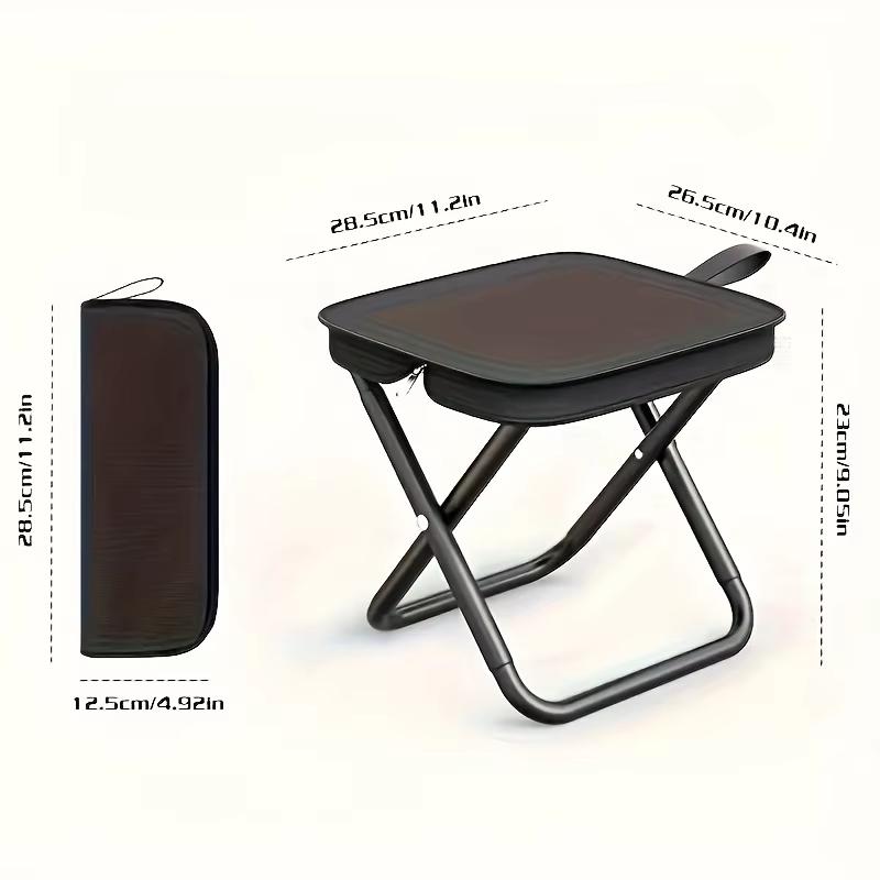 Portable Multifunctional Outdoor Picnic Camping Folding Chair, Ultra Light Fishing Stool, Travel Stool, Fishing Accessories
