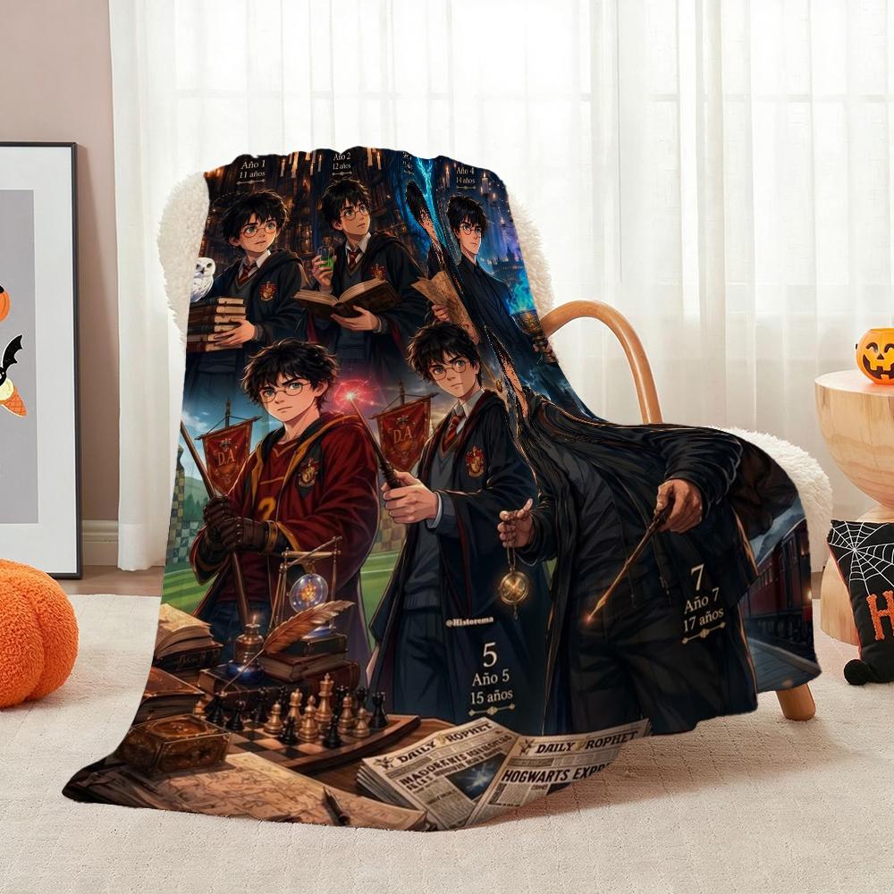Adventure Beyond Story Printed Flannel Blanket Thick Soft Fleece Blanket For Living Room Sofa Balcony Home Decor Holiday Gift