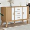 VidaXL Buffet, Cabinet with Drawer and Door, Wardrobe with Legs, Storage Furniture with Compartment, Modern, White and 358599