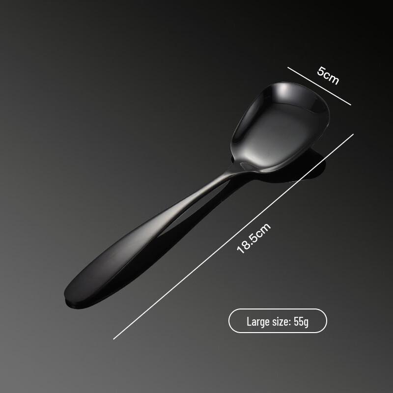Qianxing 304 Stainless Steel Korean Style Square Head Rice Spoon