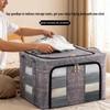 Denim Gray Non-woven Fabric Storage Box for Clothes and Wardrobe Organization
