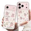 Apple 17 Pro Max Drop-proof Transparent Phone Case for Kittens & Puppies, Full Coverage for iPhone 13-16, European & American Style