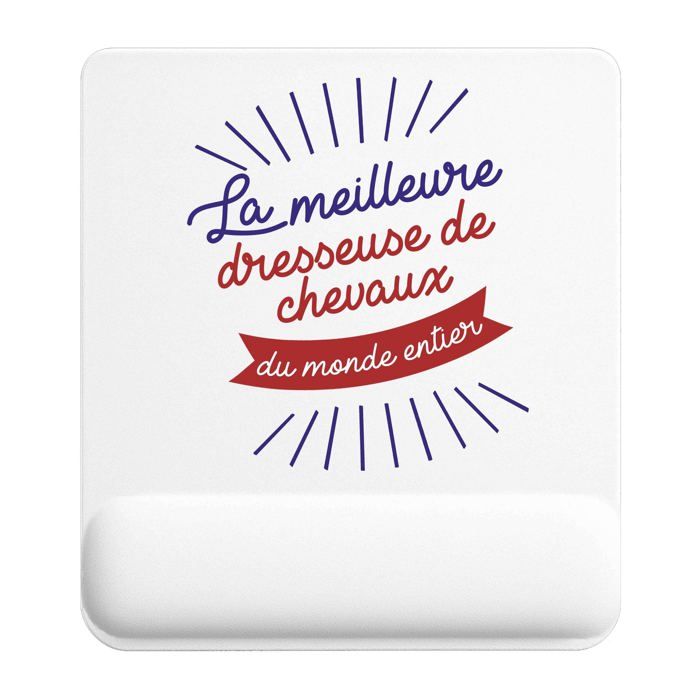 Tapis de souris - PLANETEE - Dresseuse de chevaux - 22x18 cm - Surface lisse antidérapante - Ép. 3 mm